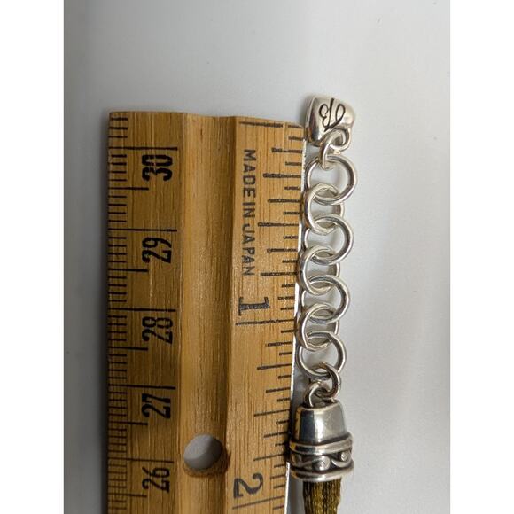 Brighton Bracelet 7.5in Crystal Silver Tone Adjustable Cord - Picture 6 of 6